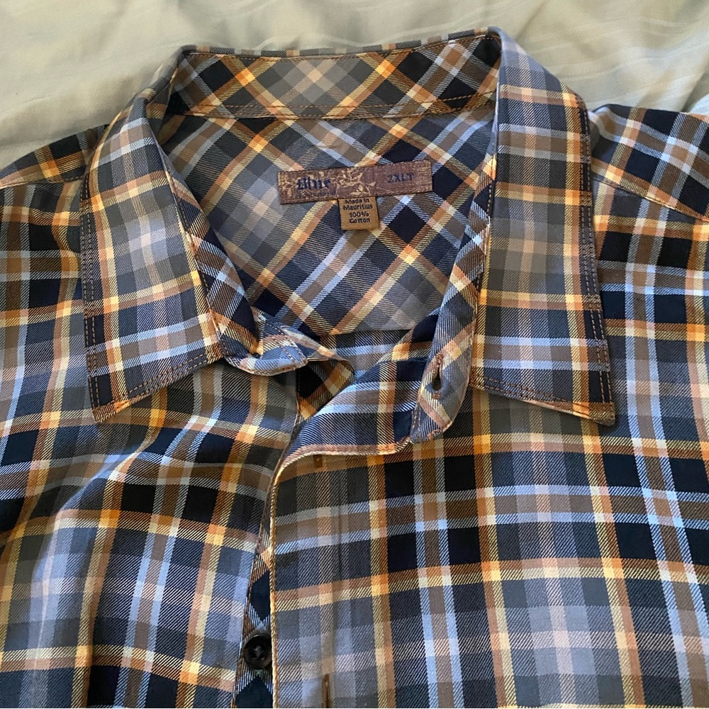Blue brand men’s button down